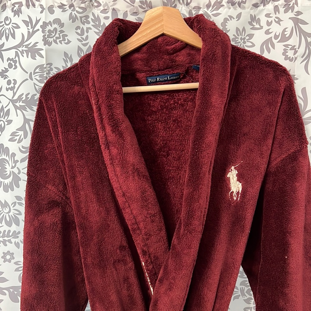 RALPH LAUREN Polo Pony Men's Plush Bath Robe